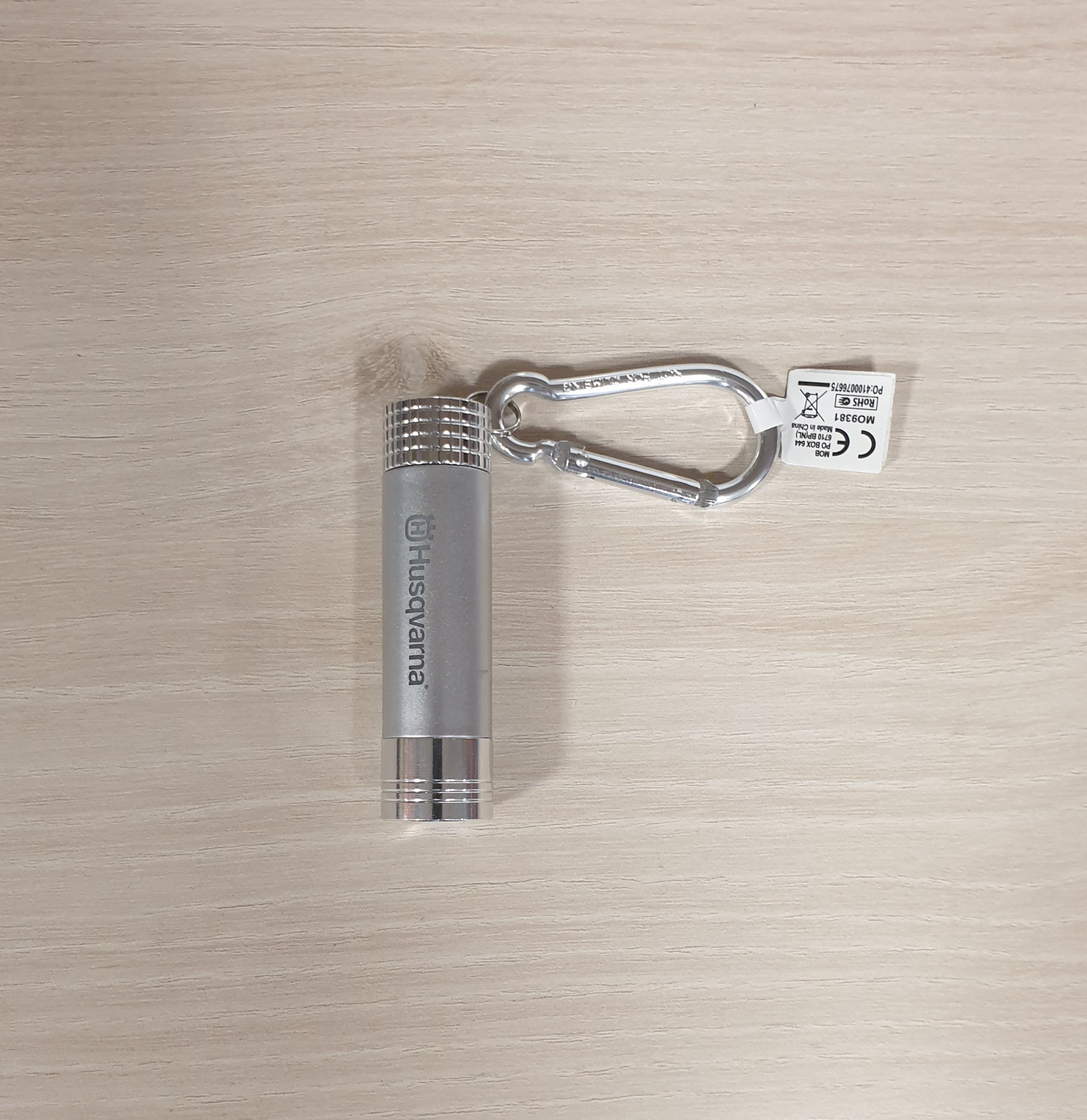 Mini baterka s karabinkou Husqvarna