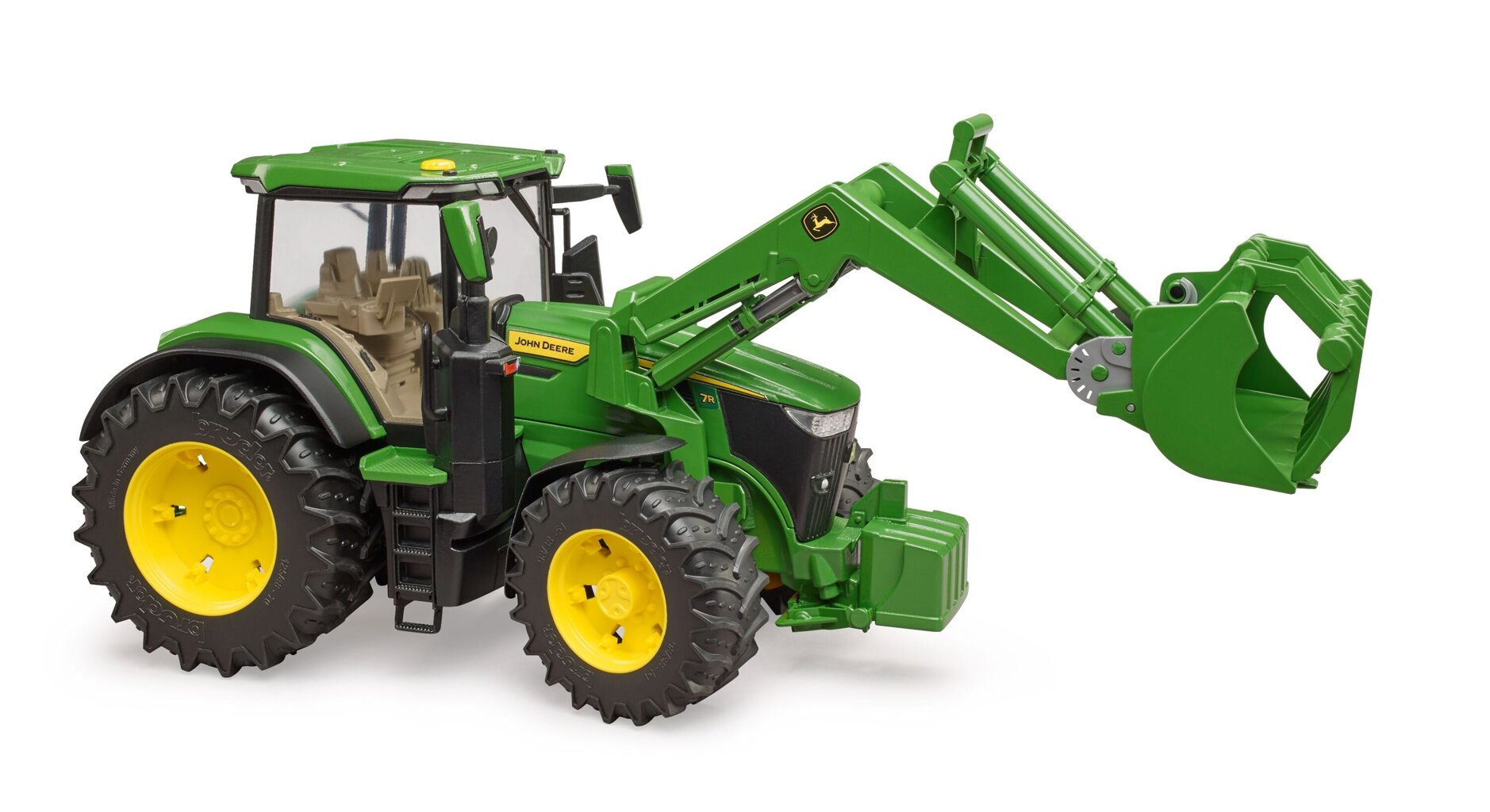 Detská hračka - Traktor John Deere 7R 350 s čelným nakladačom - Bruder 3151