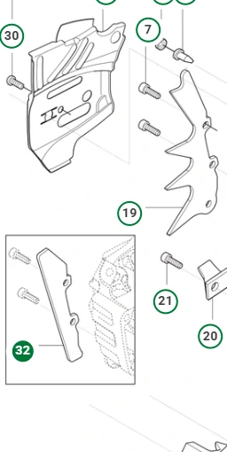 Opierka Husqvarna 555, 560XP, 562XP