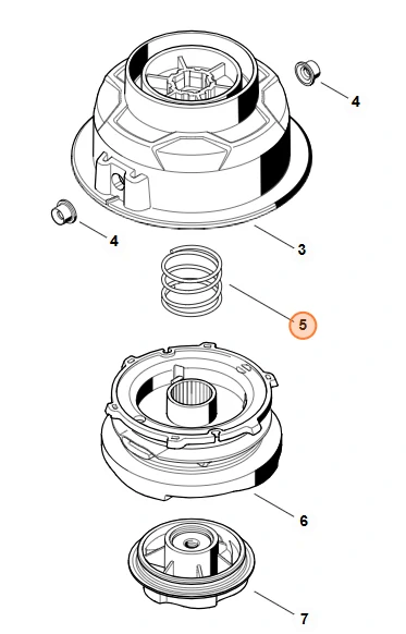 Pružina na žaciu hlavicu STIHL AutoCut C6-2