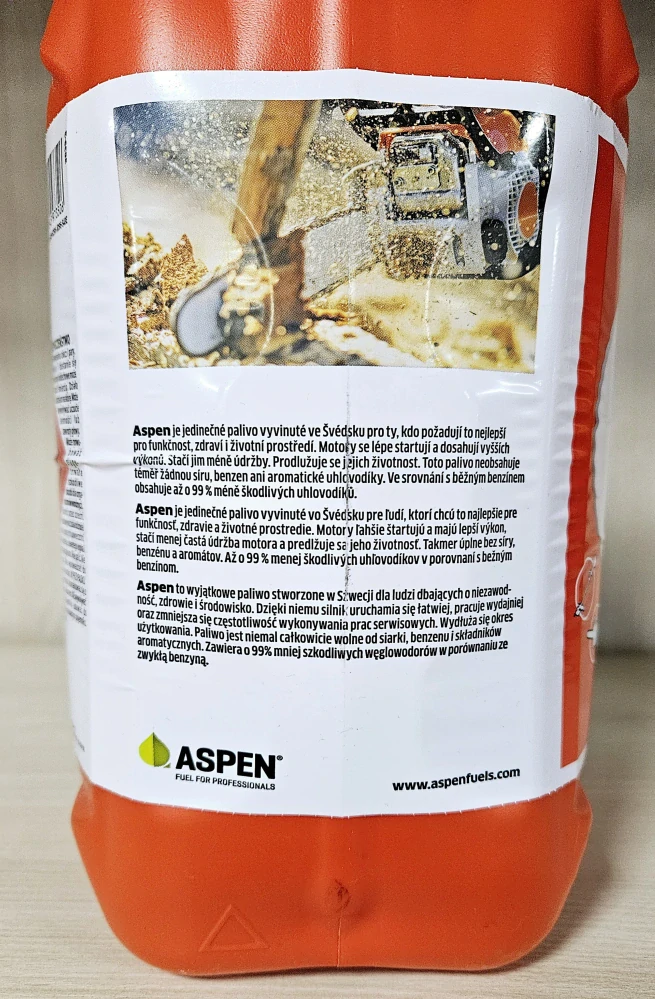 Alkylátové palivo ASPEN 2 pre 2-taktné motory, 5L