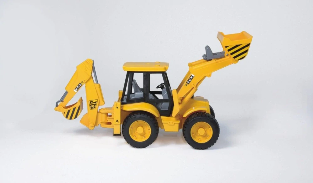 Traktor JCB 4CX s čelným nakladačom a lyžicou - Bruder 2428