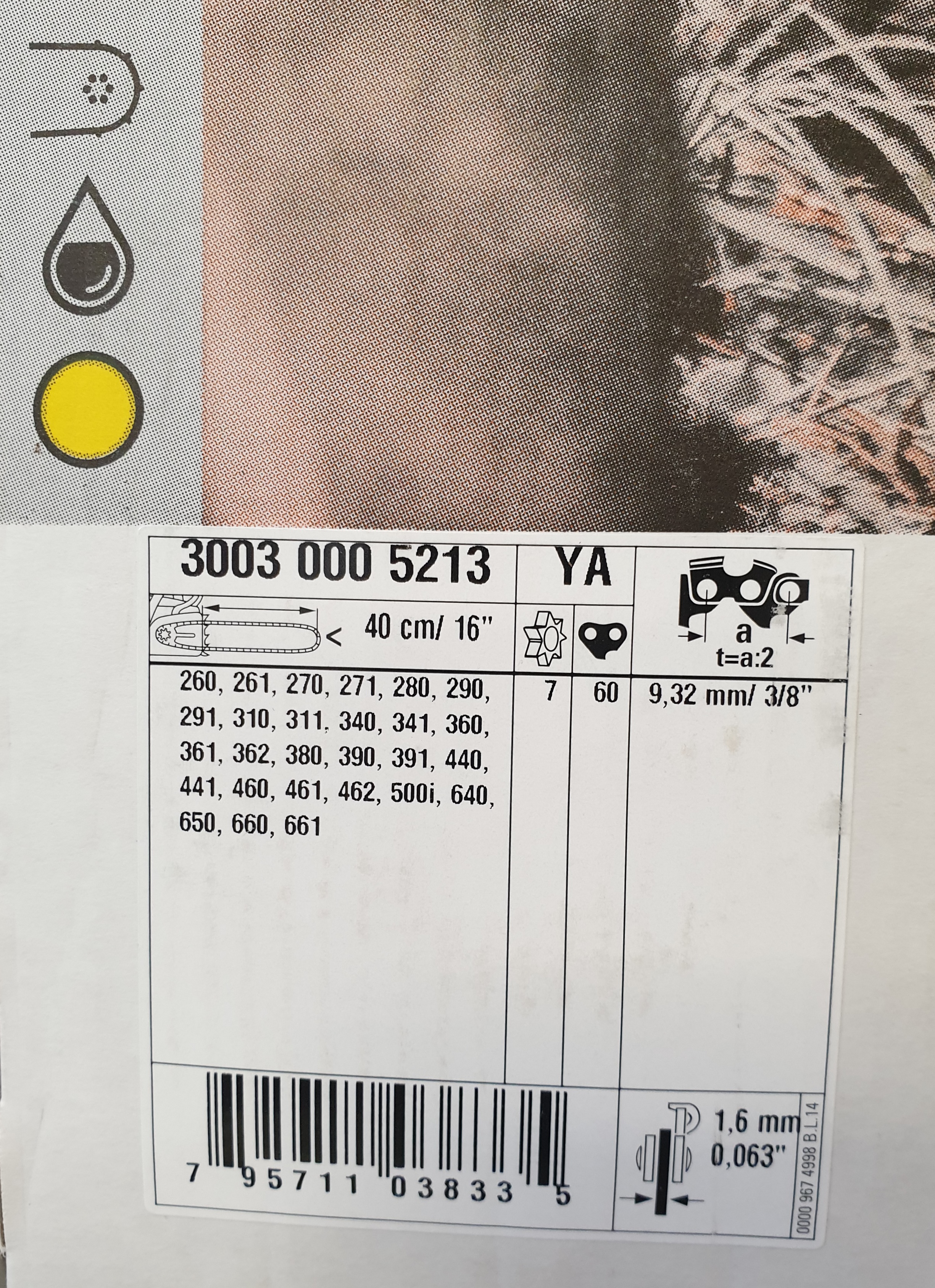 STIHL Lišta 3/8", 1.6 mm, 6-NITOVÁ (LIGHT 06)