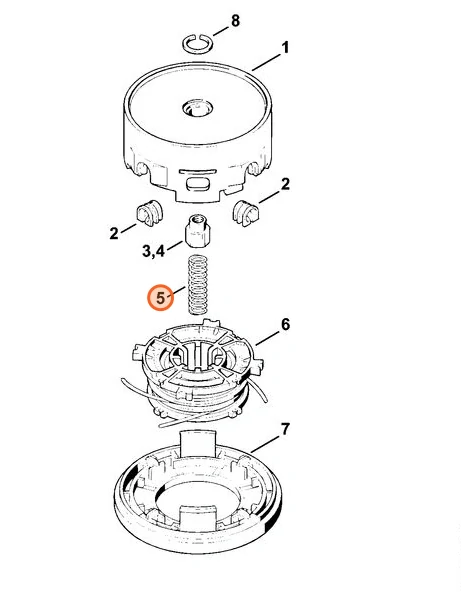 Spodný diel žacej hlavy STIHL AutoCut 25-2