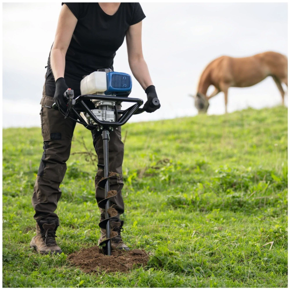 Scheppach EB 2000 pôdny vrták + 2 vrtáky