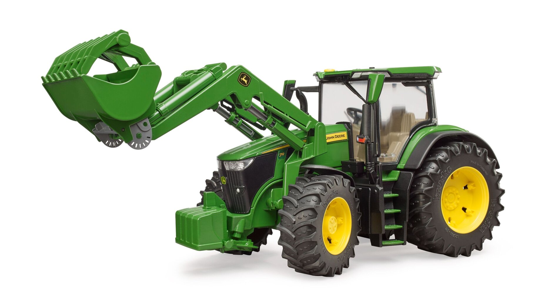 Detská hračka - Traktor John Deere 7R 350 s čelným nakladačom - Bruder 3151