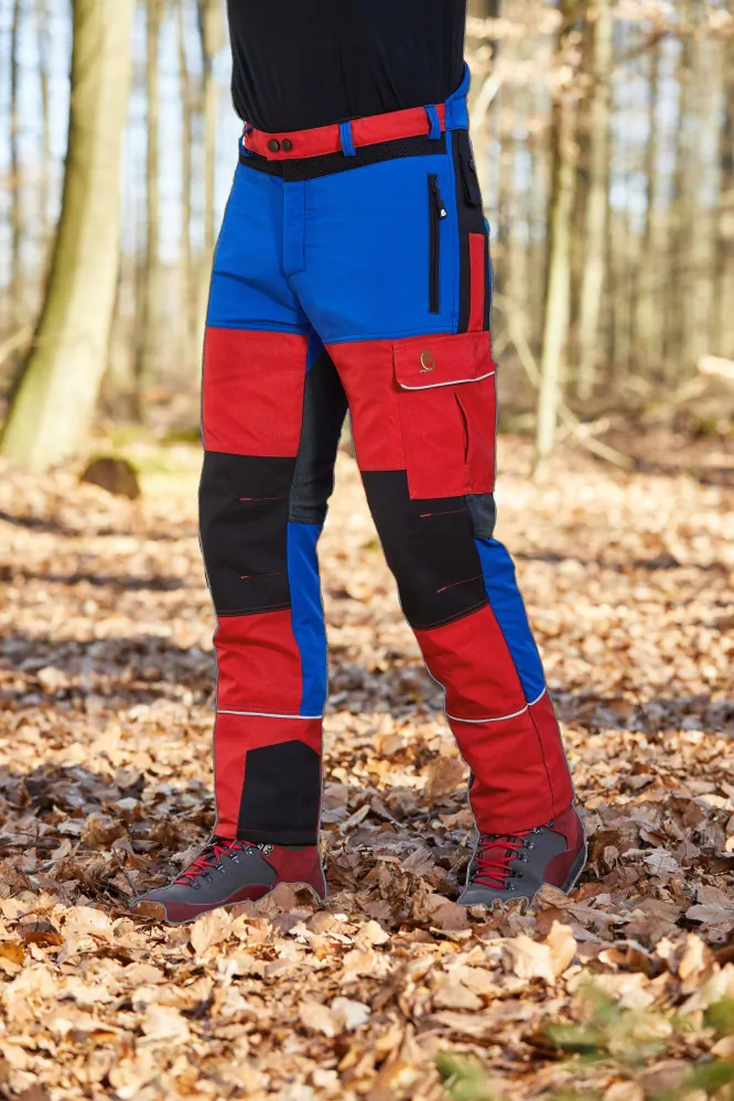 Protiporezové pracovné nohavice Profiforest Blue Light