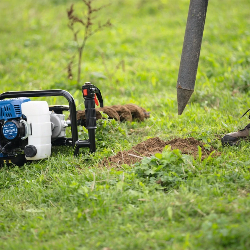 Scheppach EB 2000 pôdny vrták + 2 vrtáky