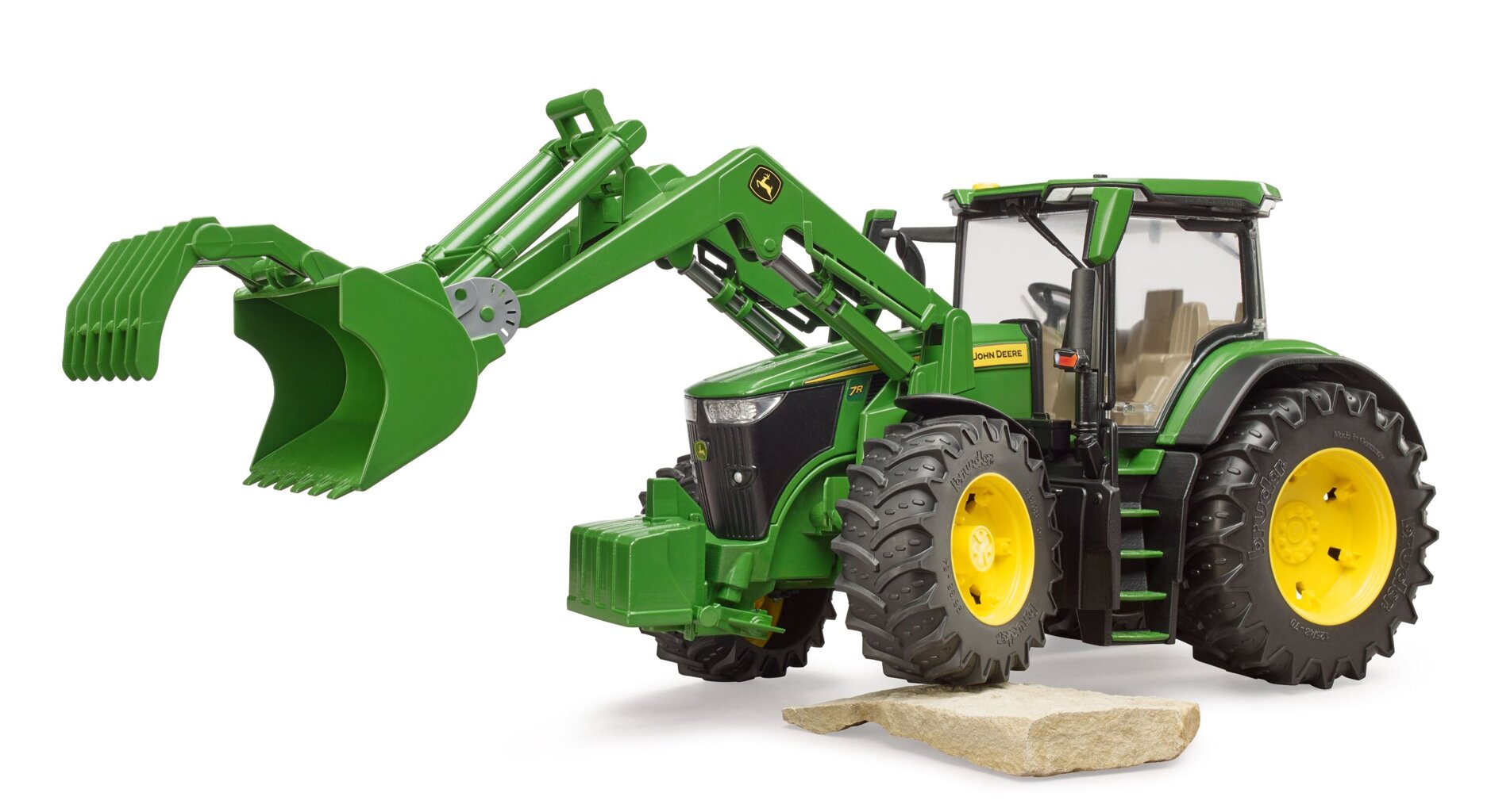 Detská hračka - Traktor John Deere 7R 350 s čelným nakladačom - Bruder 3151