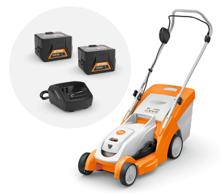 STIHL RMA 239, Akumulátorová kosačka, vrátane nabíjačky a batérie (SET S 2X AK 20)