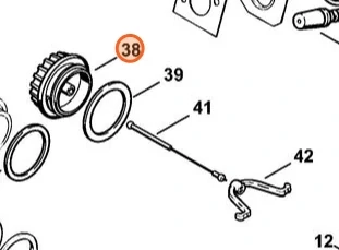 Palivová zátka STIHL 064, 084, MS 640