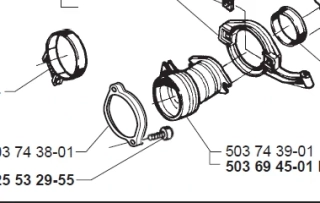 Objimka na sacie hrdlo Husqvarna 365