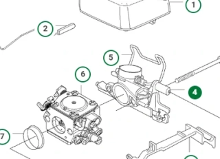 Držiak filtra Husqvarna 346XP, 353