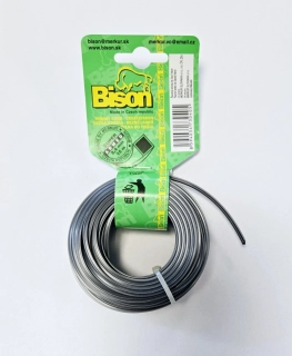 Žacie lanko hranaté šedé BISON ARMED SUPER PROFI 2,4 mm x 15m