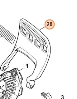 Kryt ruky ochranný Stihl MS 271, 291