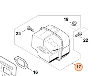 Výfuk Stihl MS 361