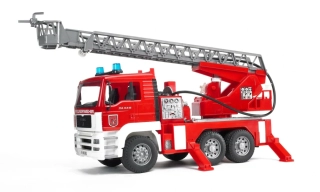 Nákladné auto MAN s požiarnym rebríkom a sirénou - Bruder 2771